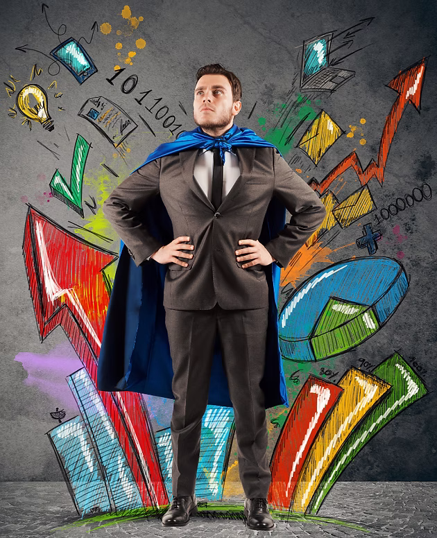 Privacy Protection - Business person with privacy tools